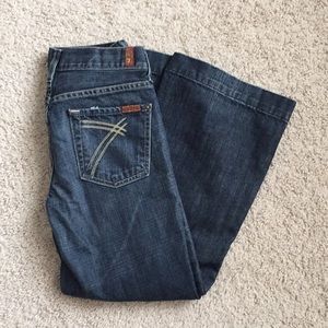 7 for All Mankind cropped Dojo jeans in size 25